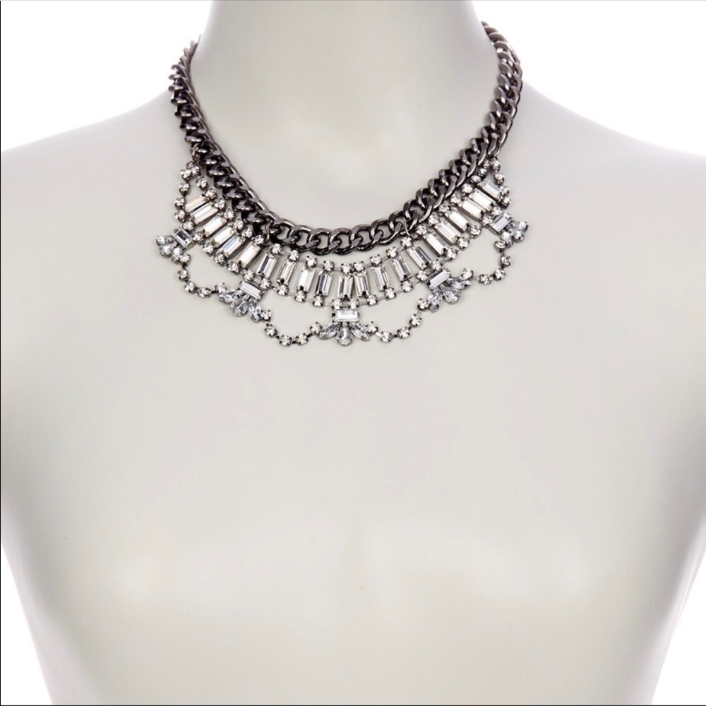 *Sold*Silver tone Statement Necklace